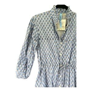 La Madison de Frédéric Blue Floral Dress Sz S